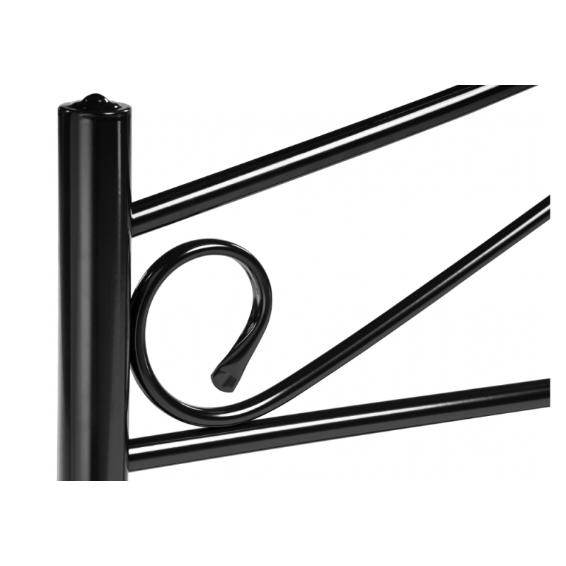 Двуспальная кровать Морика 160х200 черная