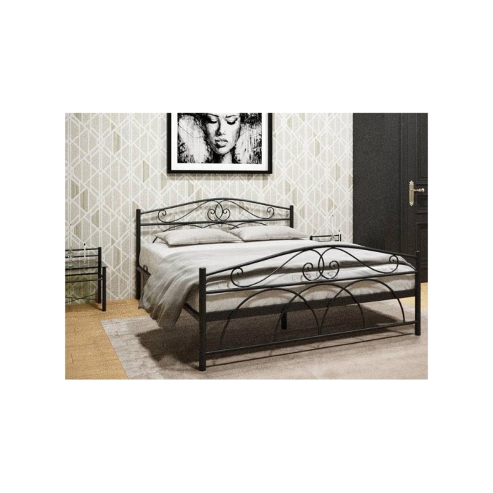 Двуспальная кровать Морика 160х200 черная