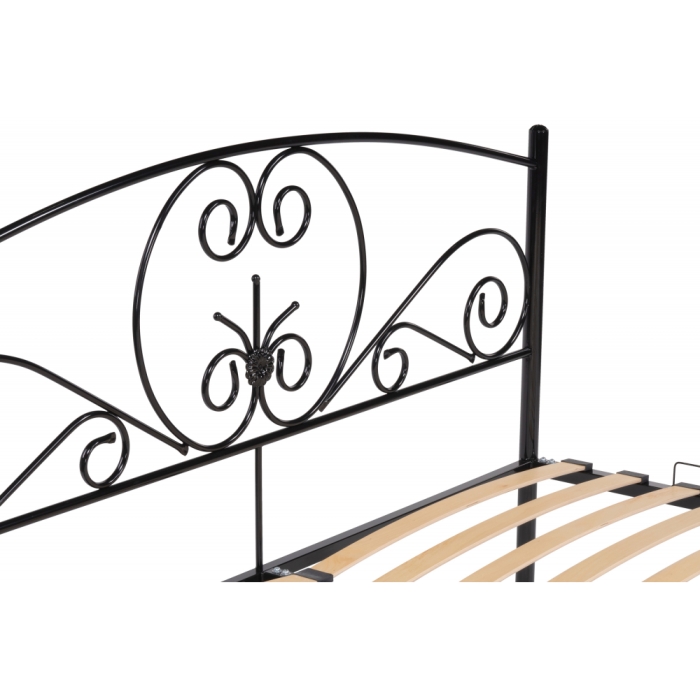 Двуспальная кровать Нерика 160х200 черная