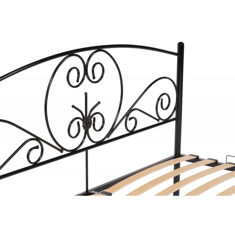 Двуспальная кровать Нерика 160х200 черная