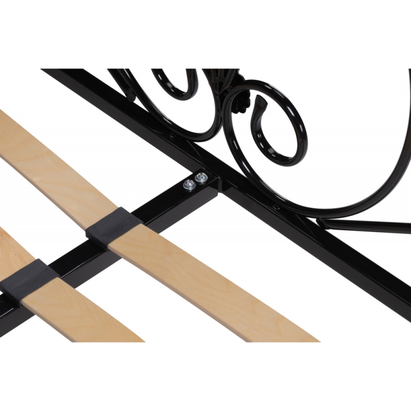 Двуспальная кровать Нерика 160х200 черная