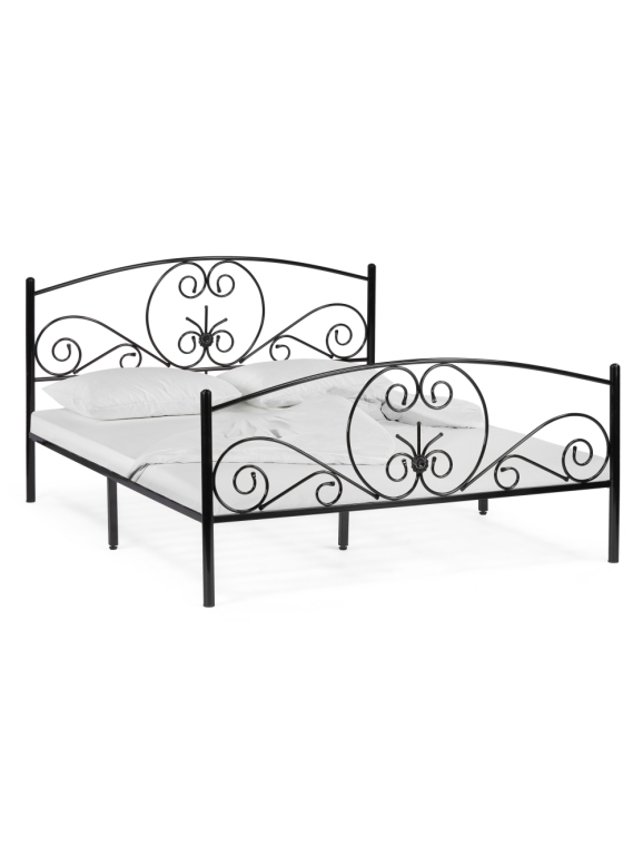 Двуспальная кровать Нерика 180х200 черная