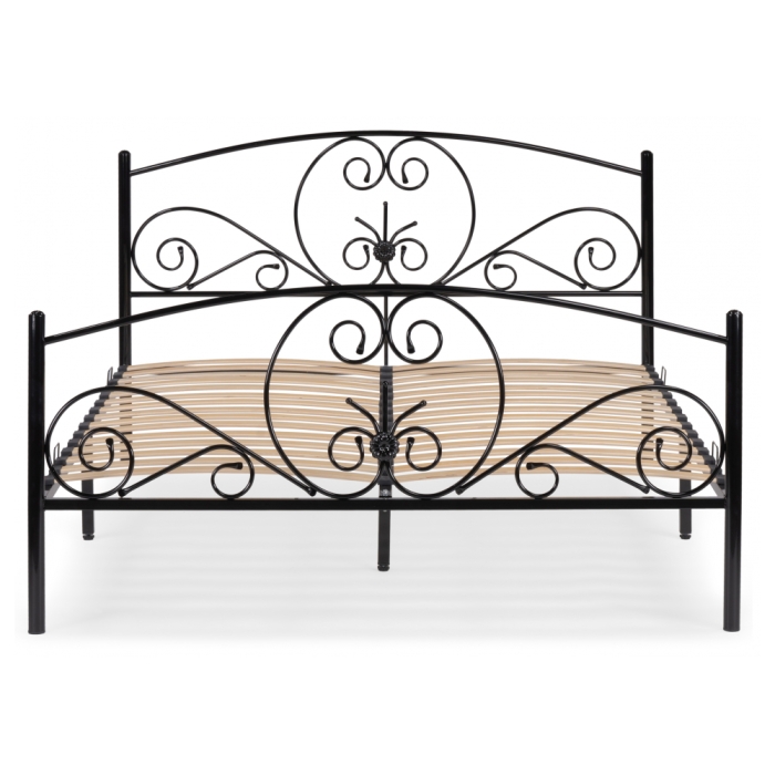 Двуспальная кровать Нерика 180х200 черная