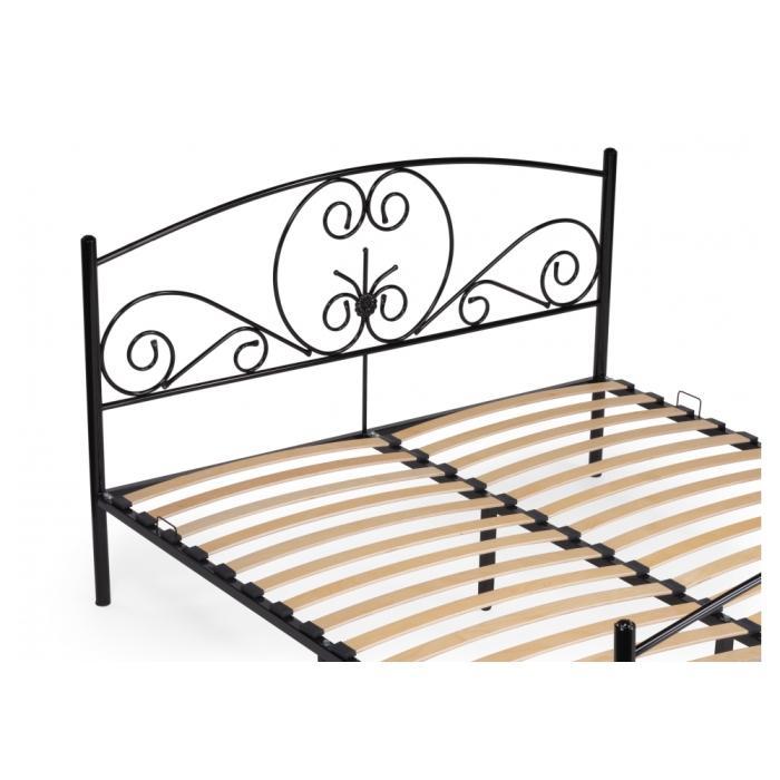 Двуспальная кровать Нерика 180х200 черная