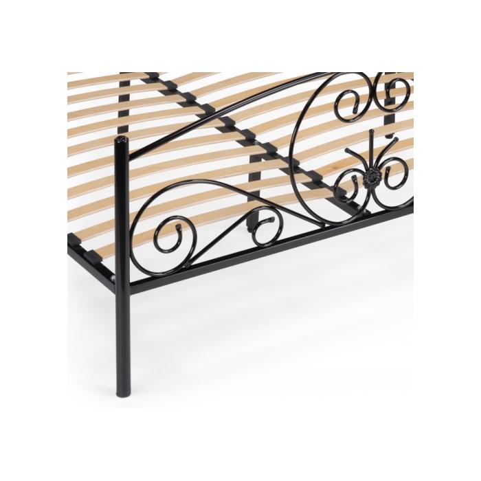 Двуспальная кровать Нерика 180х200 черная