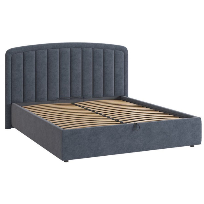 Двуспальная кровать Сиена 2 160х200 с ПМ велюр топаз