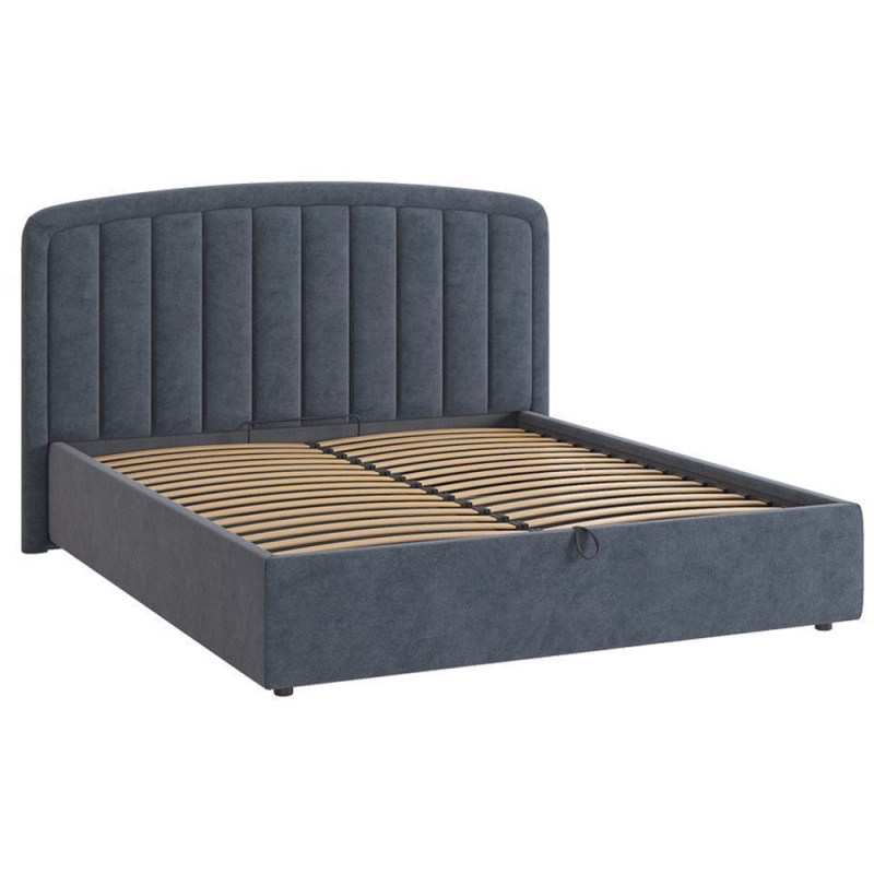 Двуспальная кровать Сиена 2 160х200 с ПМ велюр топаз