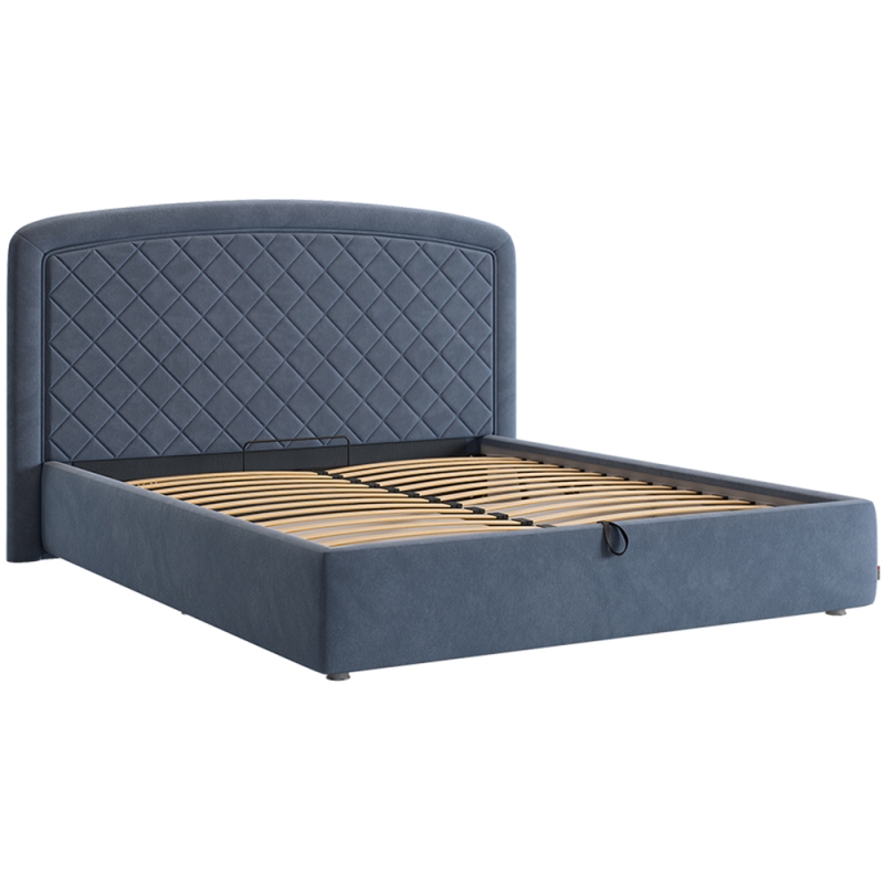 Двуспальная кровать Сильва 2 160х200 с ПМ велюр топаз