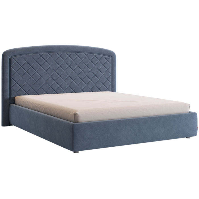 Двуспальная кровать Сильва 2 160х200 велюр топаз с основанием