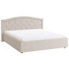Двуспальная кровать Верона 2 160х200 велюр крем с основанием