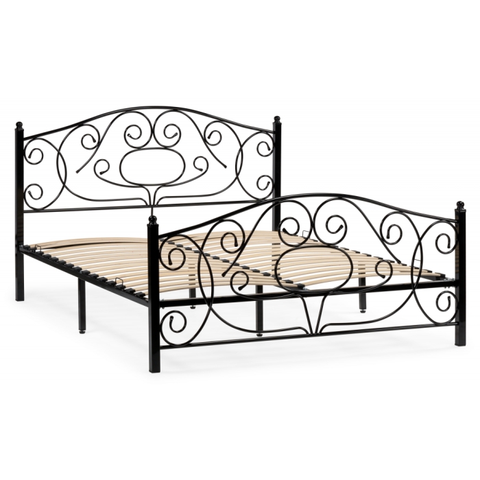 Двуспальная кровать Викси 160х200 черная