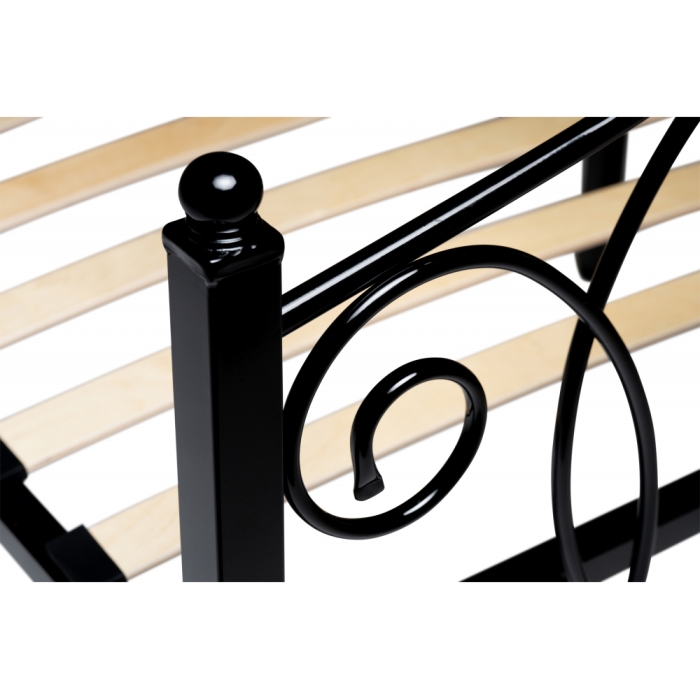 Двуспальная кровать Викси 160х200 черная