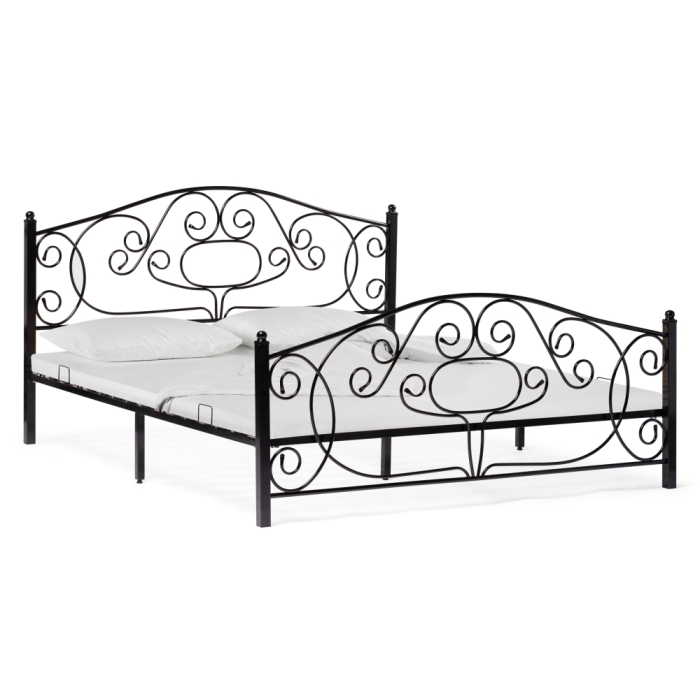 Двуспальная кровать Викси 180х200 черная