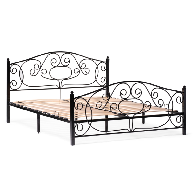 Двуспальная кровать Викси 180х200 черная