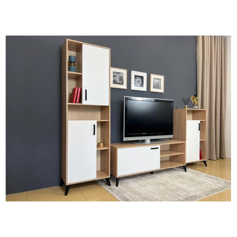 Готовая гостиная Алди дуб сонома / белый