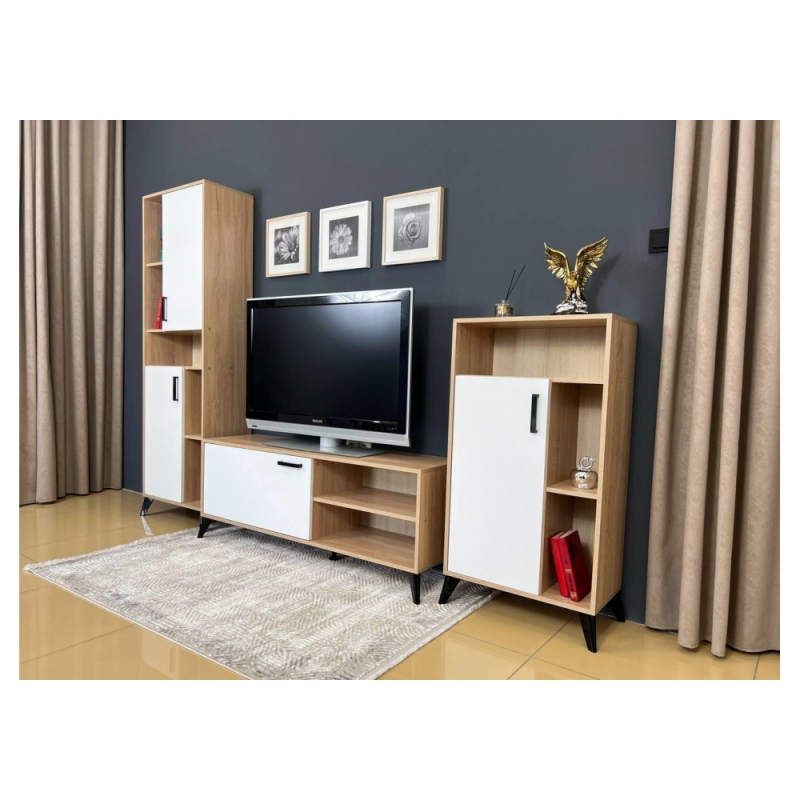 Готовая гостиная Алди дуб сонома / белый