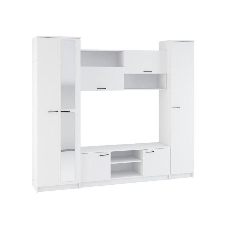 Готовая гостиная Бертелена белое дерево / белое дерево