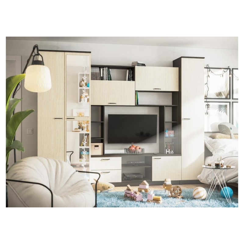 Готовая гостиная Артизан-11 венге / дуб белфорд