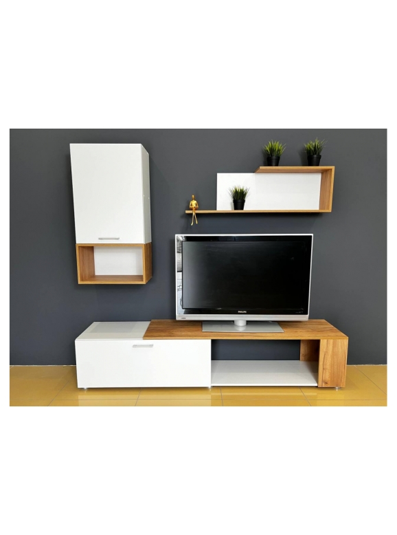 Готовая гостиная Одди белый / дуб золотой