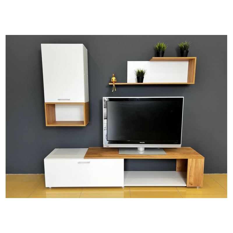 Готовая гостиная Одди белый / дуб золотой