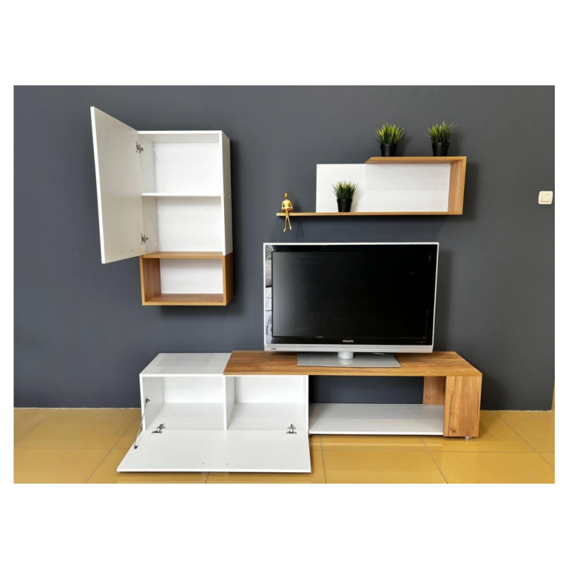 Готовая гостиная Одди белый / дуб золотой