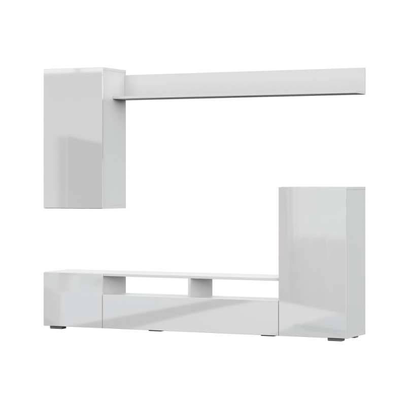 Готовая гостиная Oluwande белый / белый глянец