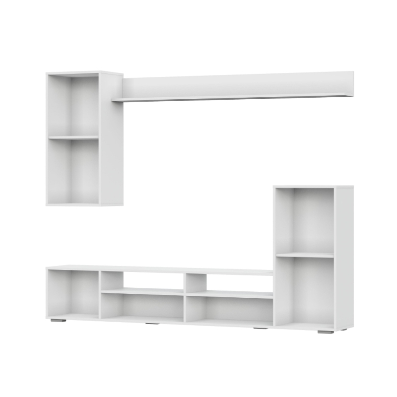 Готовая гостиная Oluwande белый / белый глянец