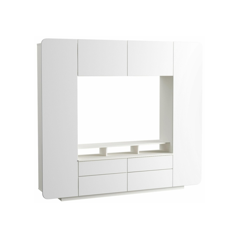 Готовая гостиная Румба белый / белый глянец