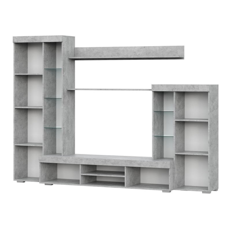 Готовая гостиная Swede цемент светлый / белый