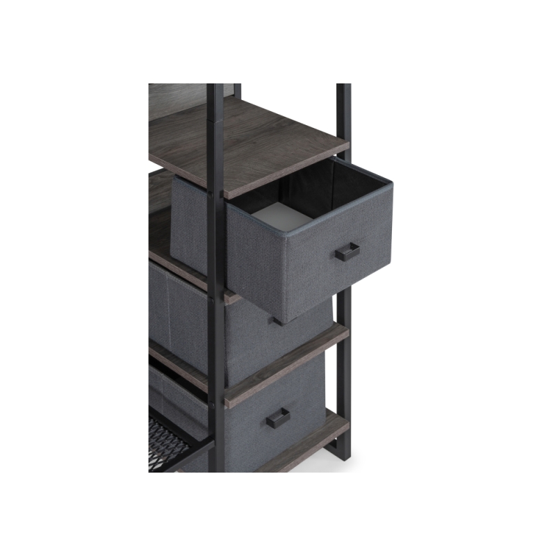 Готовая прихожая Берли дуб рошелье / черный матовый