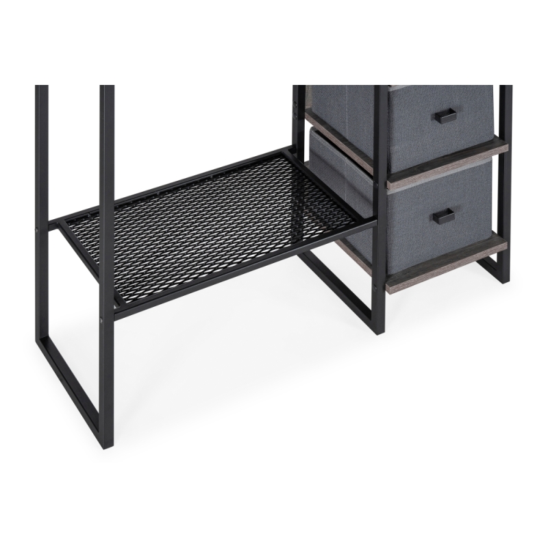 Готовая прихожая Берли дуб рошелье / черный матовый