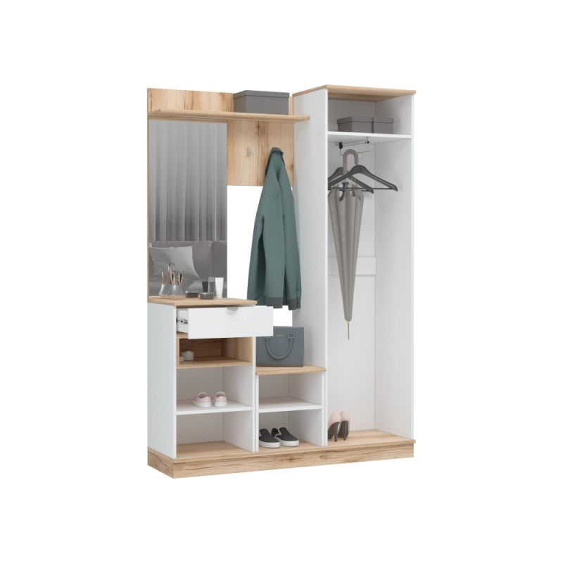 Готовая прихожая Джидда белый / дуб делано