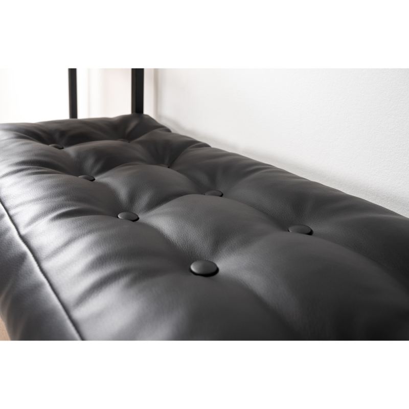 Готовая прихожая Гранд 15.124 дуб крафт табачный / кожзам HOLST Black