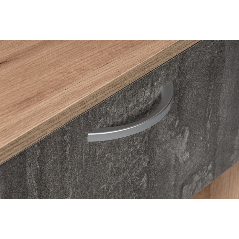 Готовая прихожая Иннэс-3 дуб крафт золотой / камень темный