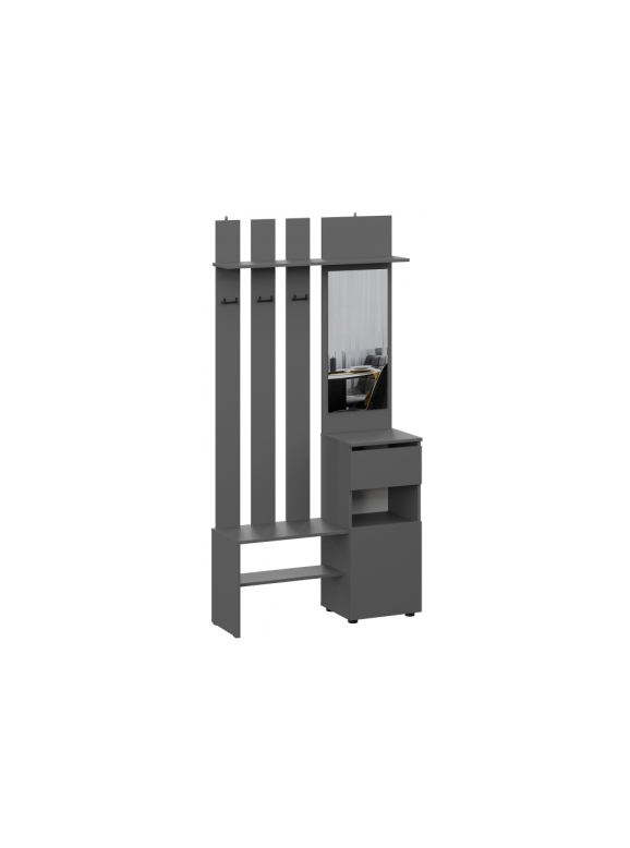 Готовая прихожая Сибити графит серый