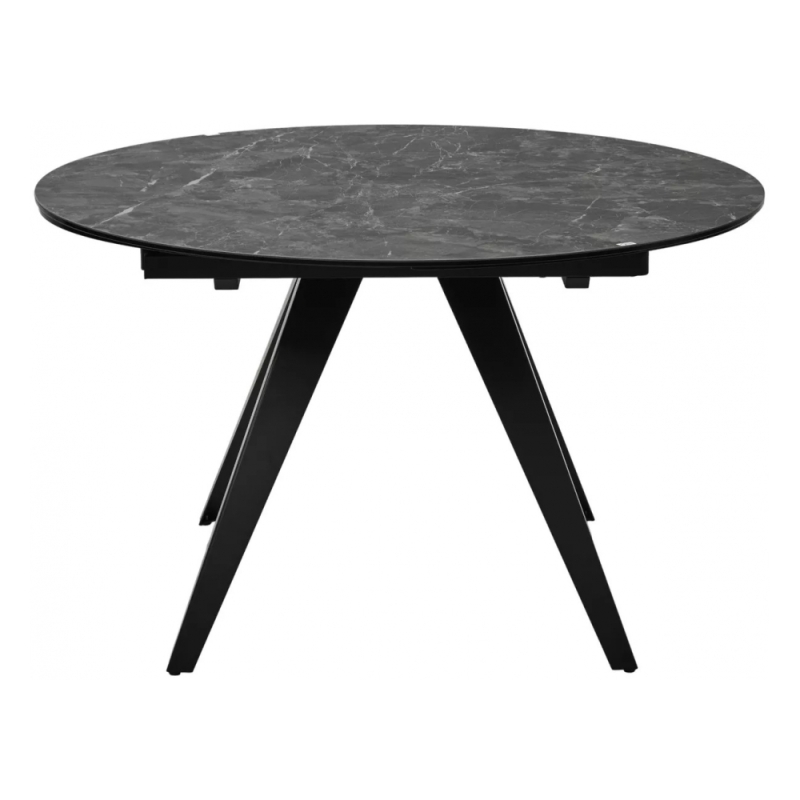 Керамический стол Aksel 130 керамика серый мрамор mona lisa / темно-серый