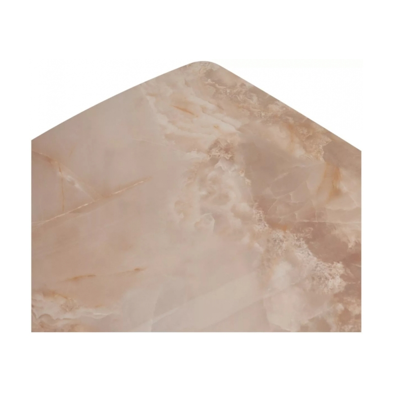 Керамический стол Alatri 120 gloss amber jade solid ceramic / black