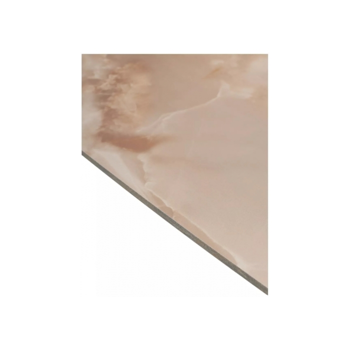 Керамический стол Alatri 120 gloss amber jade solid ceramic / black