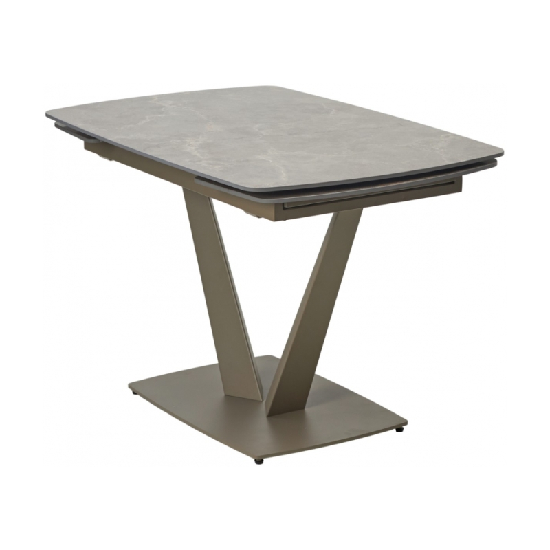 Керамический стол Alatri 120 matt latte stone solid ceramic / taupe