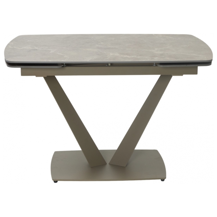 Керамический стол Alatri 120 matt latte stone solid ceramic / taupe