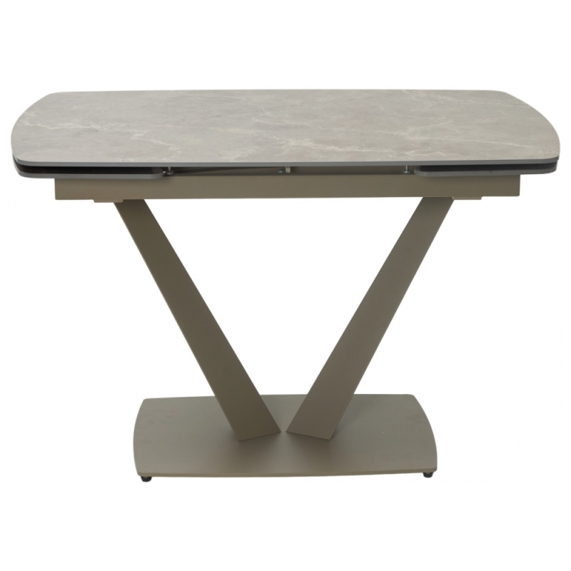 Керамический стол Alatri 120 matt latte stone solid ceramic / taupe