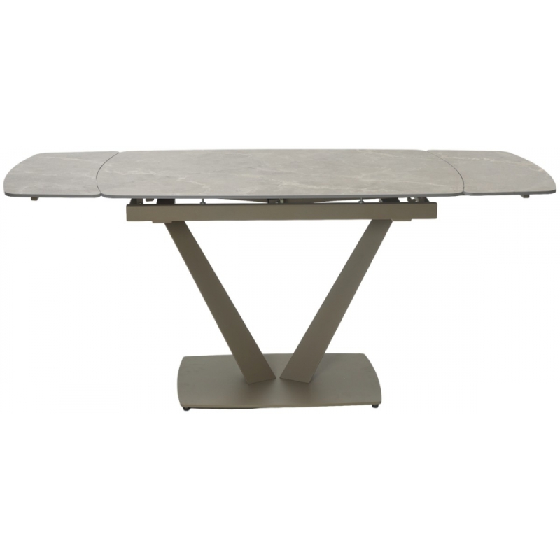 Керамический стол Alatri 120 matt latte stone solid ceramic / taupe