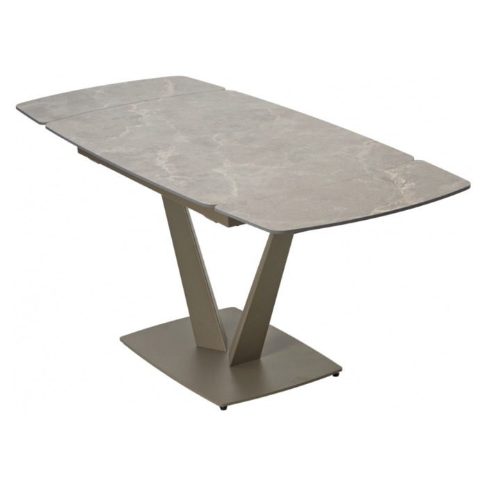 Керамический стол Alatri 120 matt latte stone solid ceramic / taupe