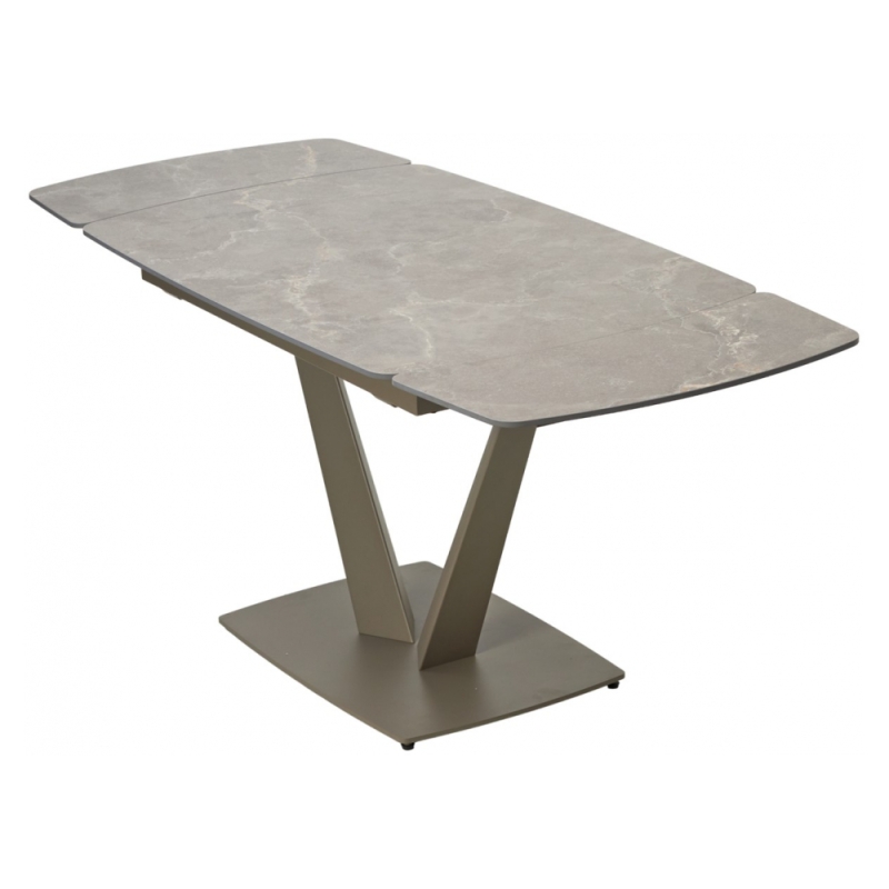 Керамический стол Alatri 120 matt latte stone solid ceramic / taupe