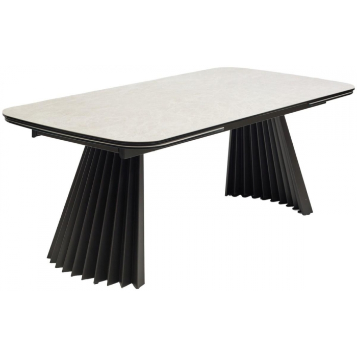 Керамический стол Astrid 200 испанская керамика TL-102 бежевый мрамор / темно-серый