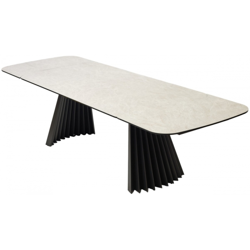 Керамический стол Astrid 200 испанская керамика TL-102 бежевый мрамор / темно-серый