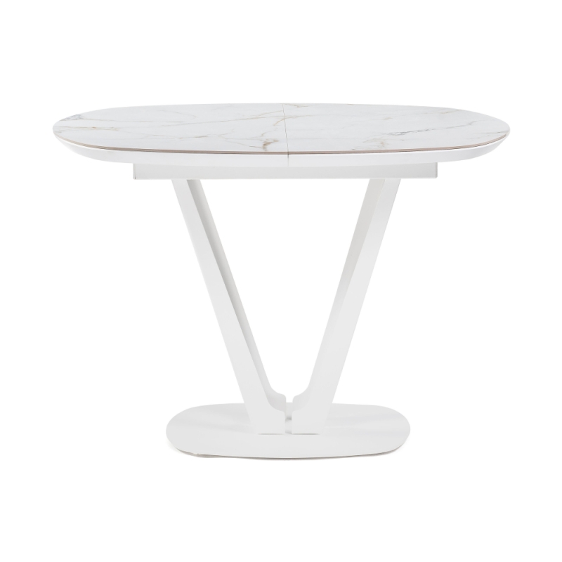 Керамический стол Азраун 110(150)х110х75 белый