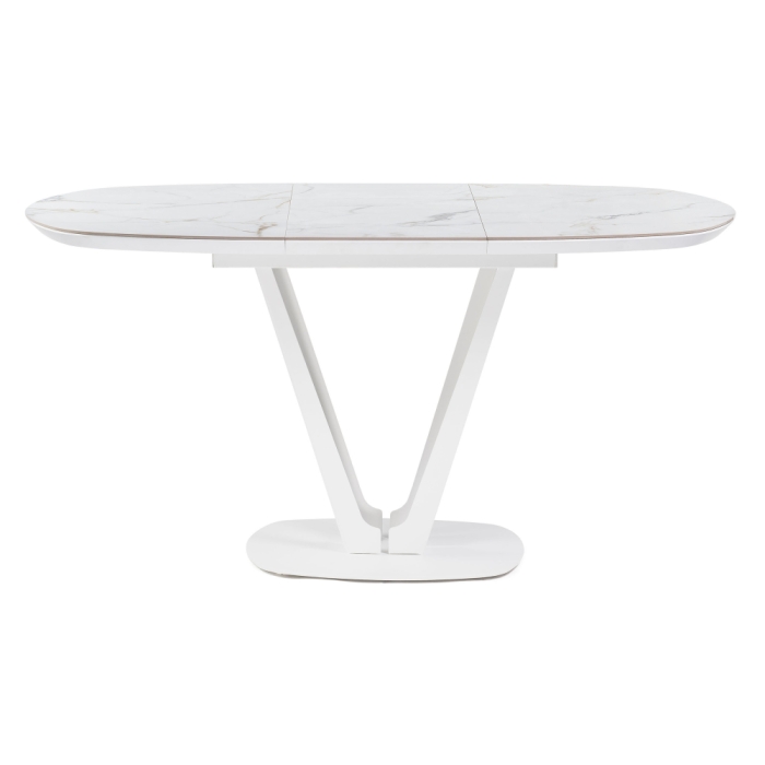 Керамический стол Азраун 110(150)х110х75 белый