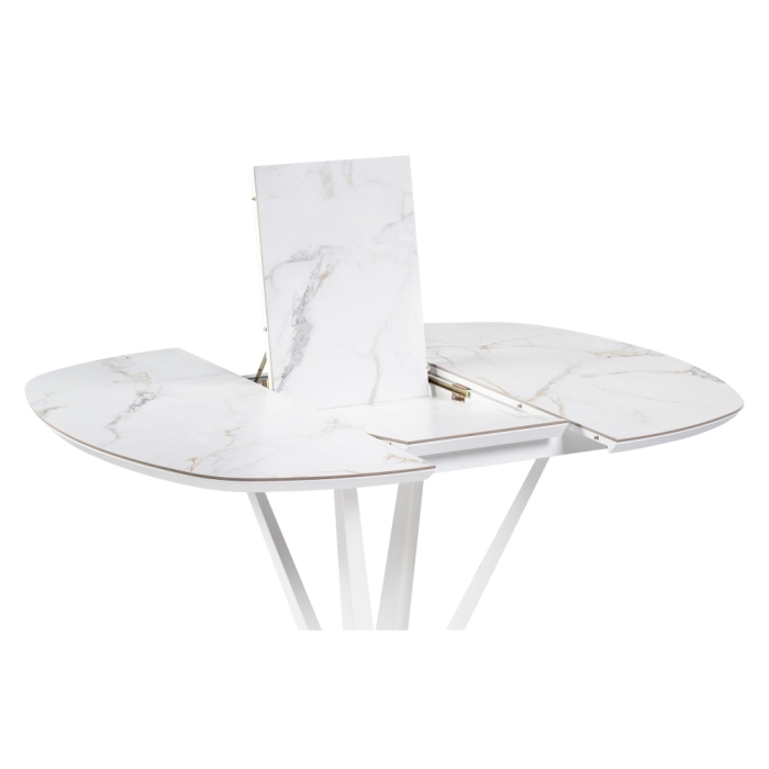 Керамический стол Азраун 110(150)х110х75 белый