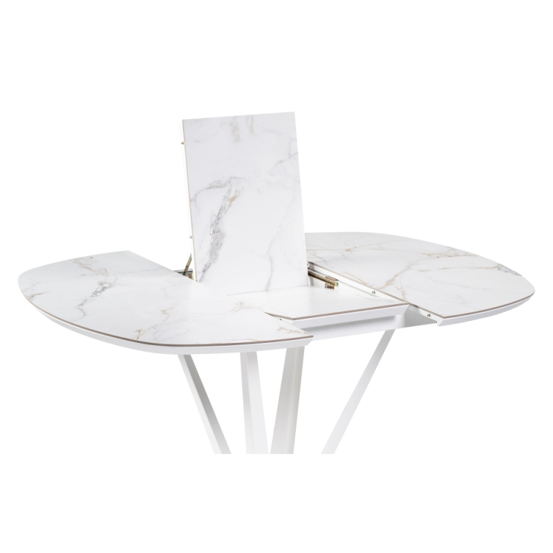 Керамический стол Азраун 110(150)х110х75 белый